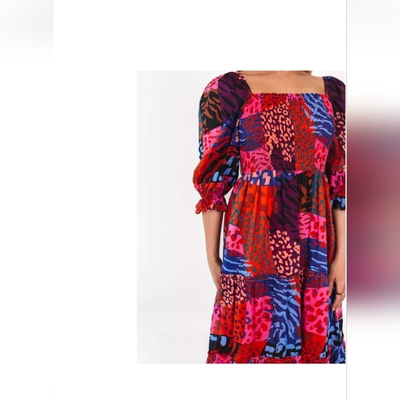 Colorful Patchwork Dress - Picture 3 of 8